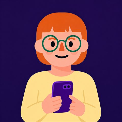 Caricatura mujer adulta de 35 a 44 anos